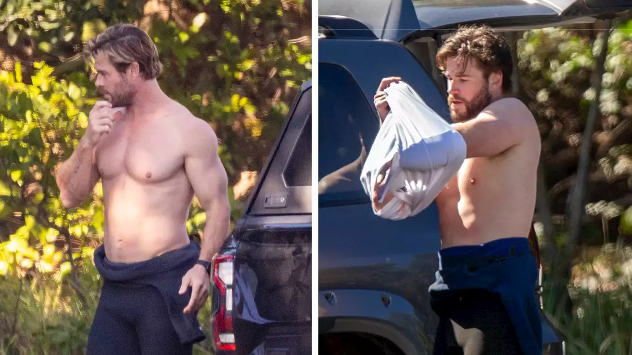 Chris Hemsworth Celebrates 40th Birthday by Surfing With Liam: PICS