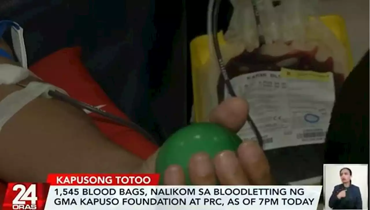 GMA Kapuso Foundation collects over 1.5k blood bags in donation drive