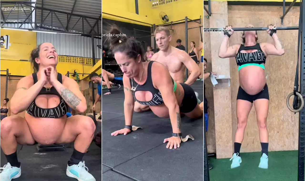 Crossfit na gravidez? Gestante pratica exercício um dia antes do parto e viraliza; entenda os limites