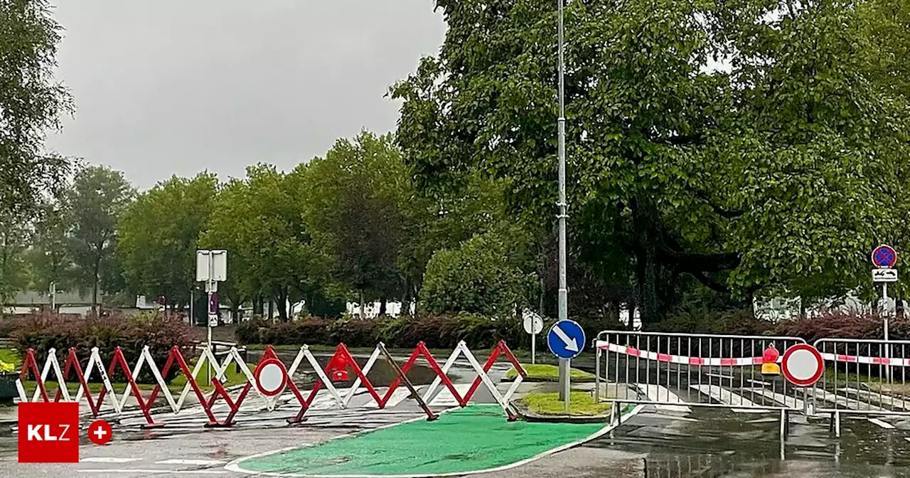 Unwetter in Kärnten - Straßensperren missachtet: Dutzende Autolenker angezeigt