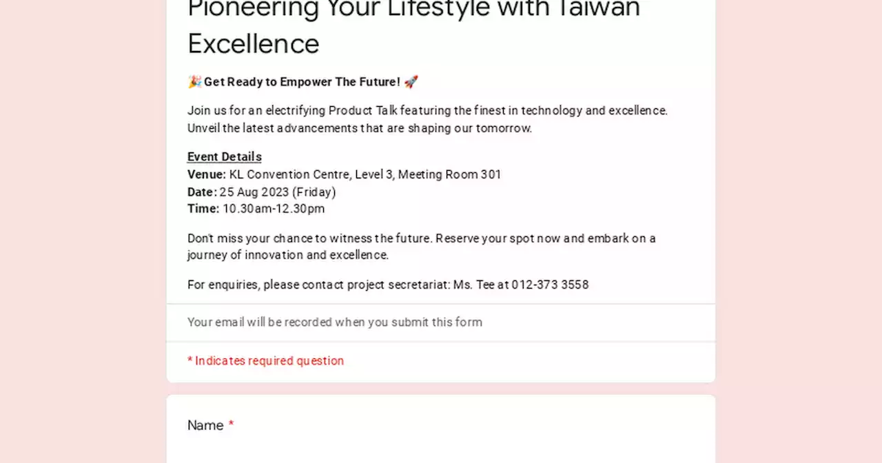 Pioneering Your Lifestyle with Taiwan Excellence