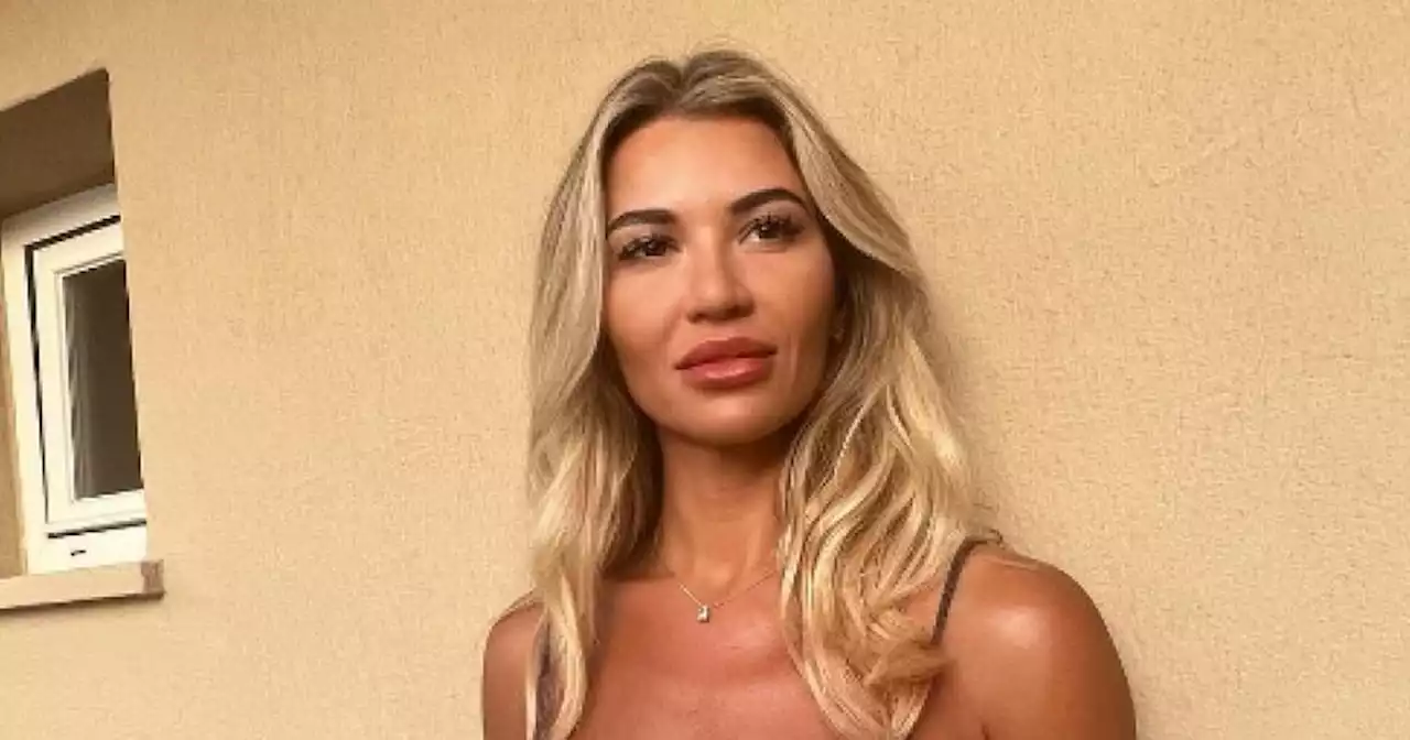 Christine McGuinness shows off glowing tan as she admits to feeling 'blue'