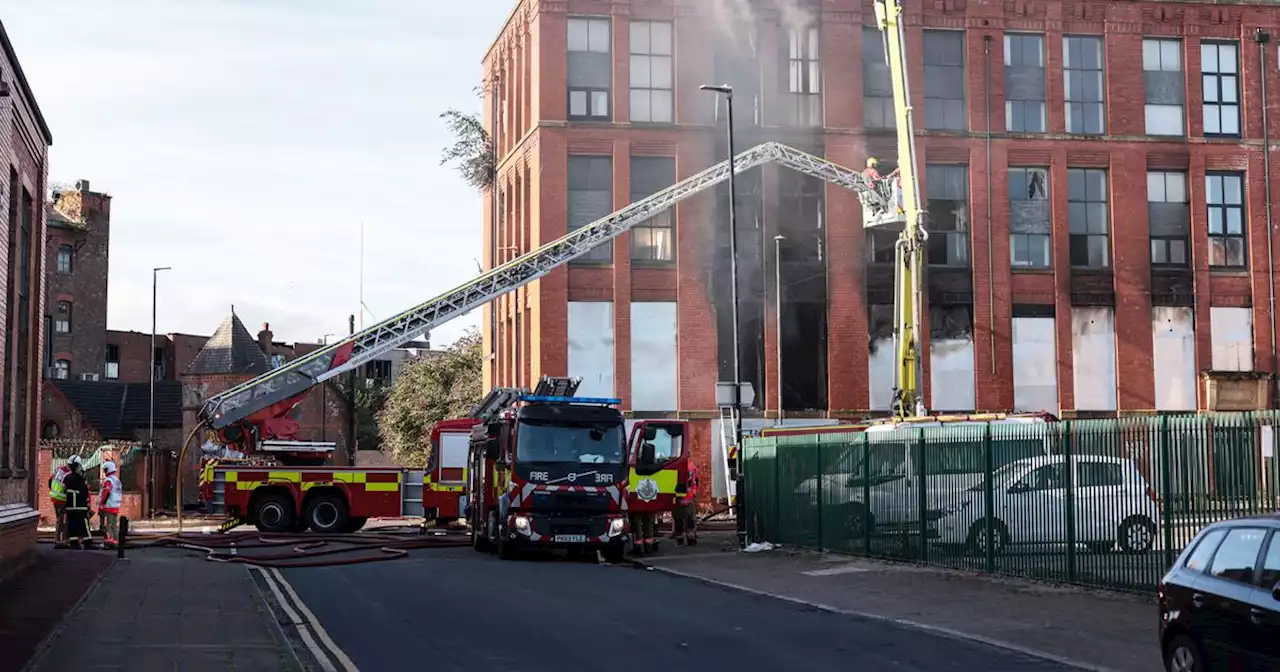 Huge fire that tore through mill in Trafford is being treated as arson