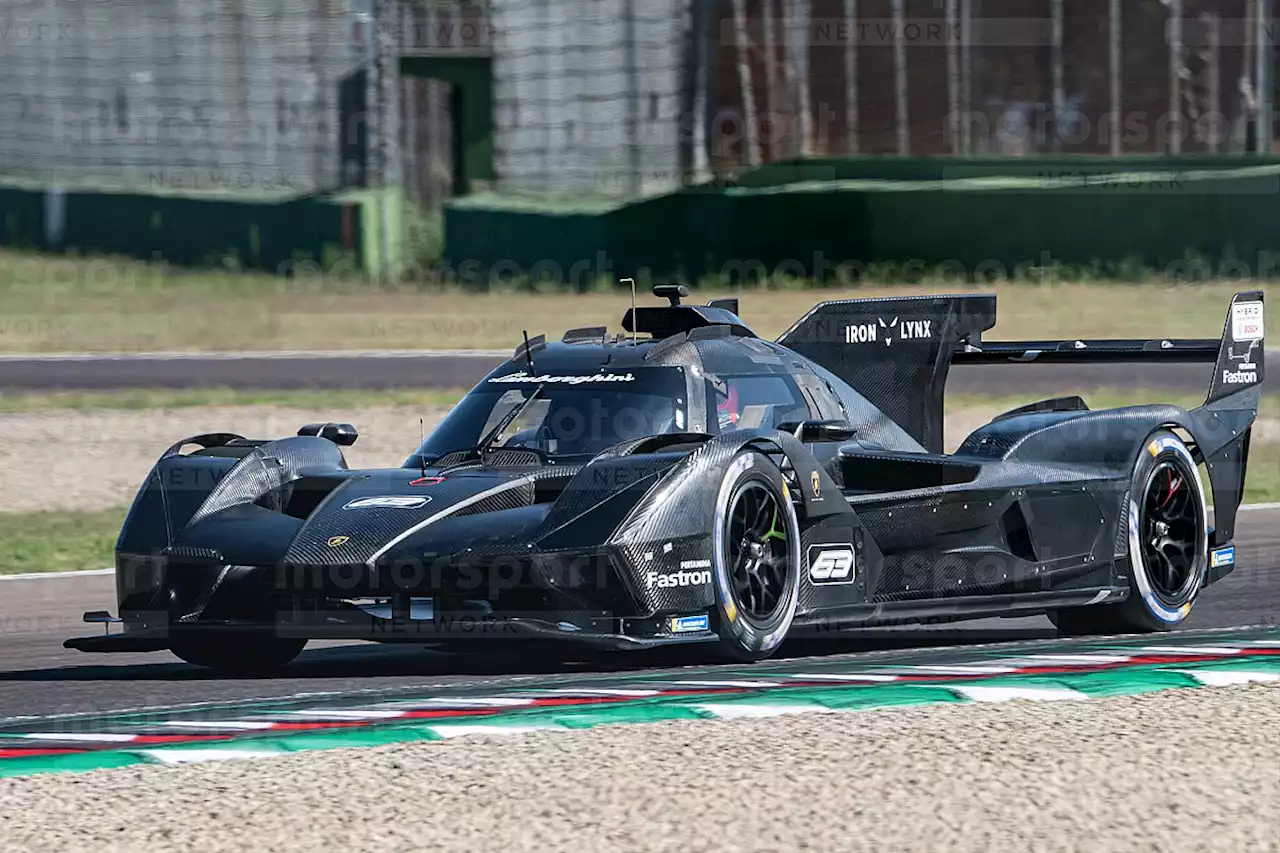 Lamborghini's LMDh car hits the track for the first time