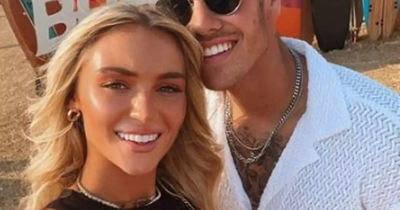 Love Island's Luke Mabbott and Lucie Donlan show off their garden transformation