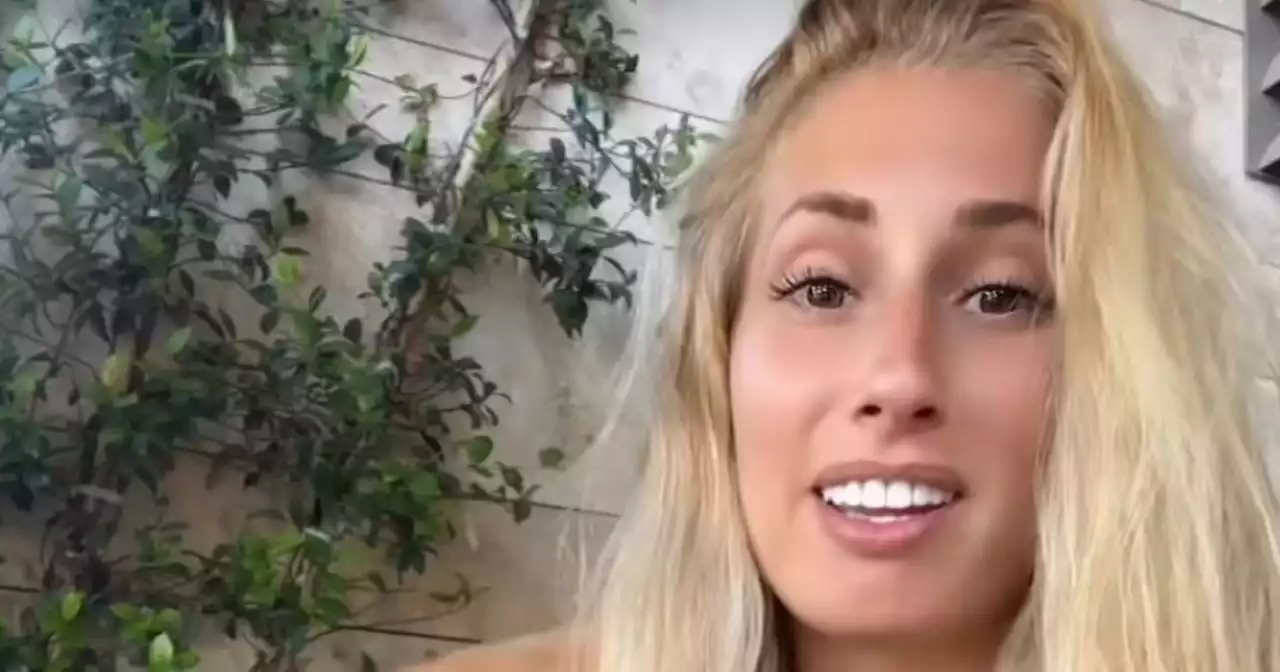 Stacey Solomon questions 'why is this my husband' as Joe pushes her in pool