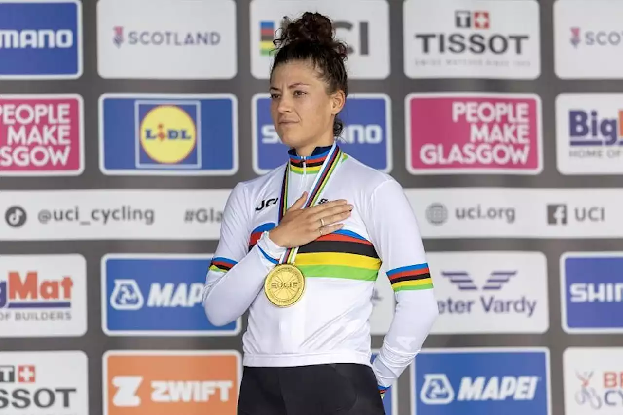 Chloe Dygert of the US powers to cycling world title in road time trial