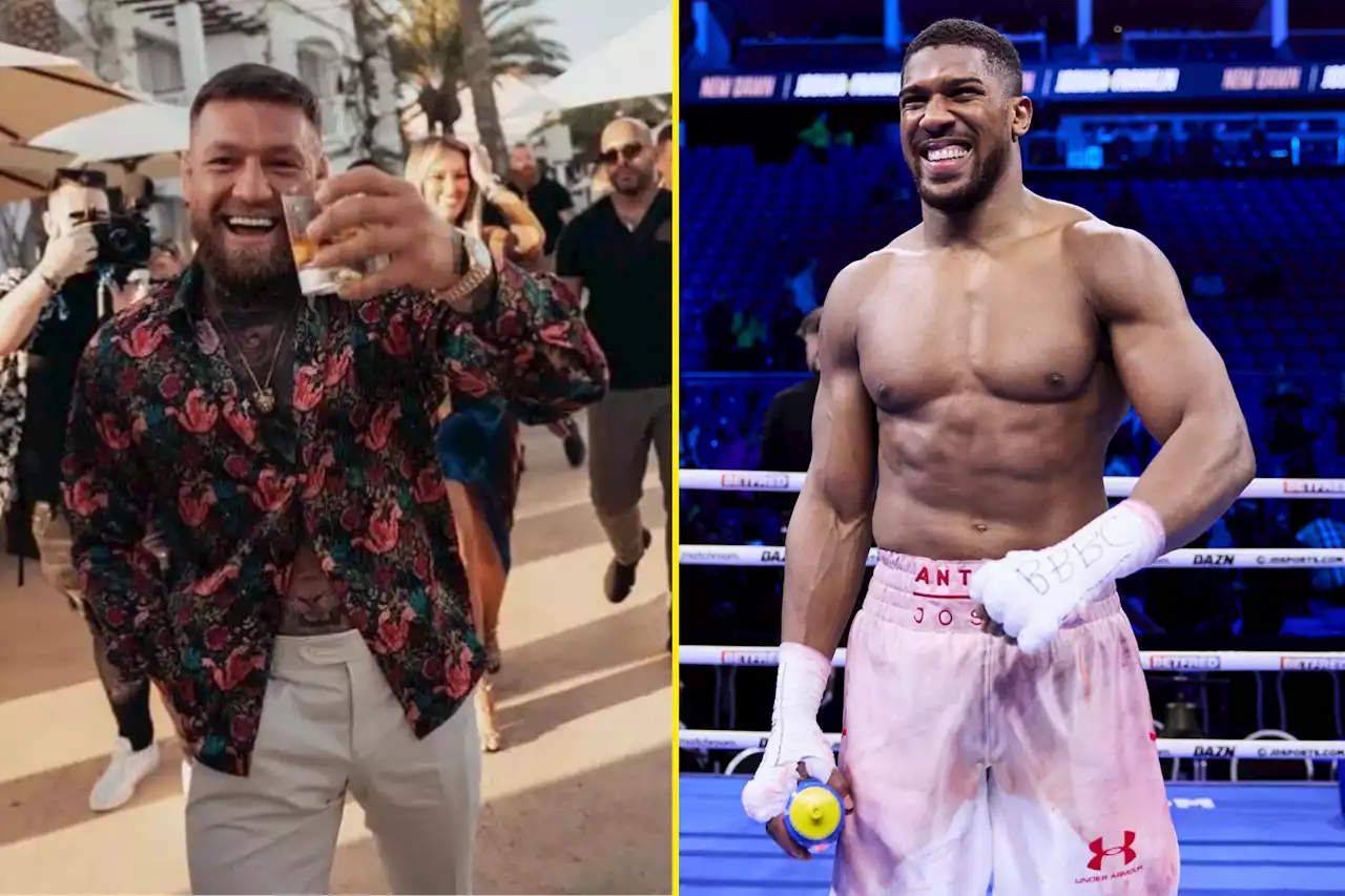 Conor McGregor sends Anthony Joshua gift and reveals attendance for Robert Helenius fight