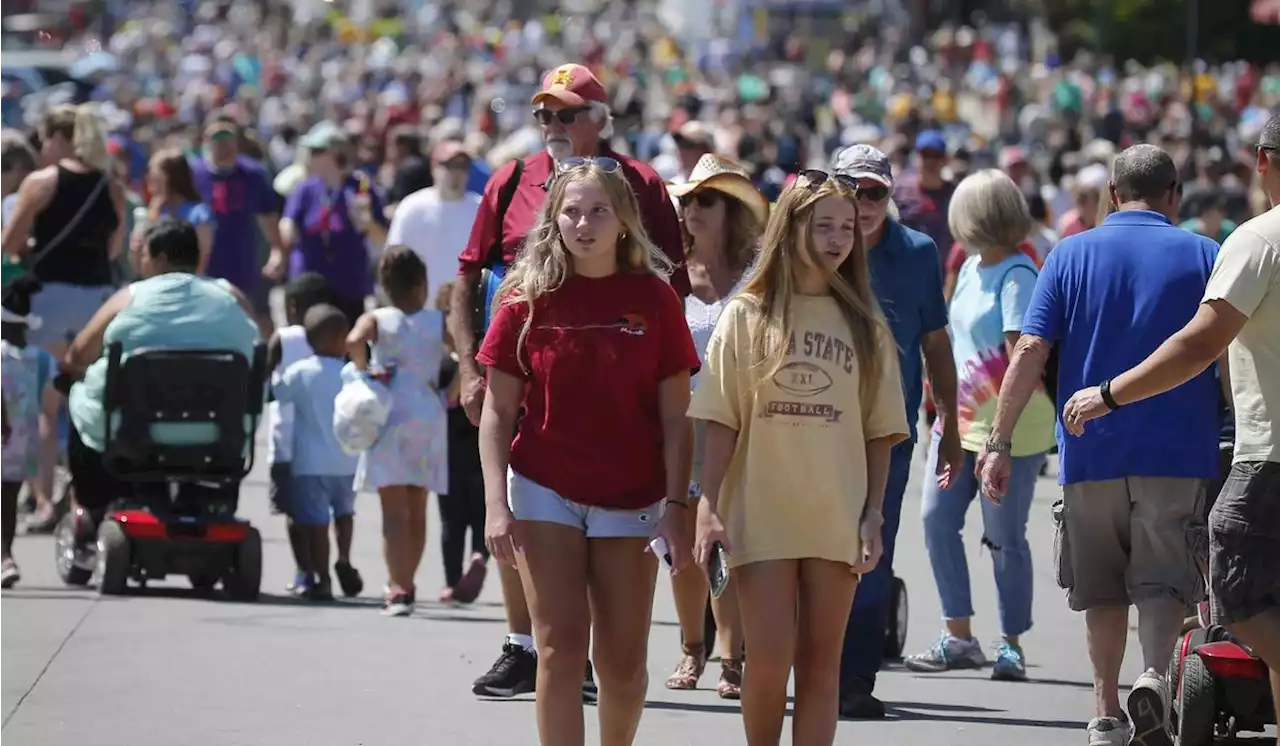 One candidate’s visit to Iowa on State Fair weekend