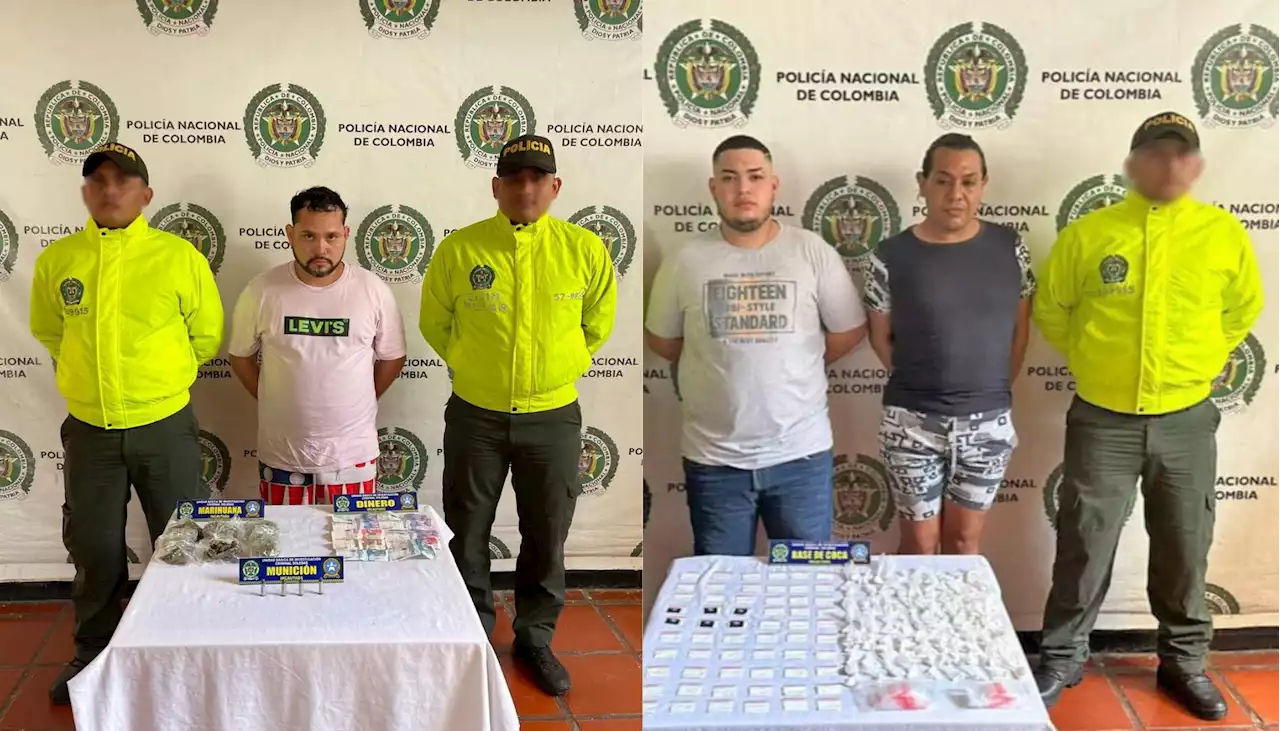 Capturados tres hombres por la comercialización de estupefacientes en Barranquilla y Soledad