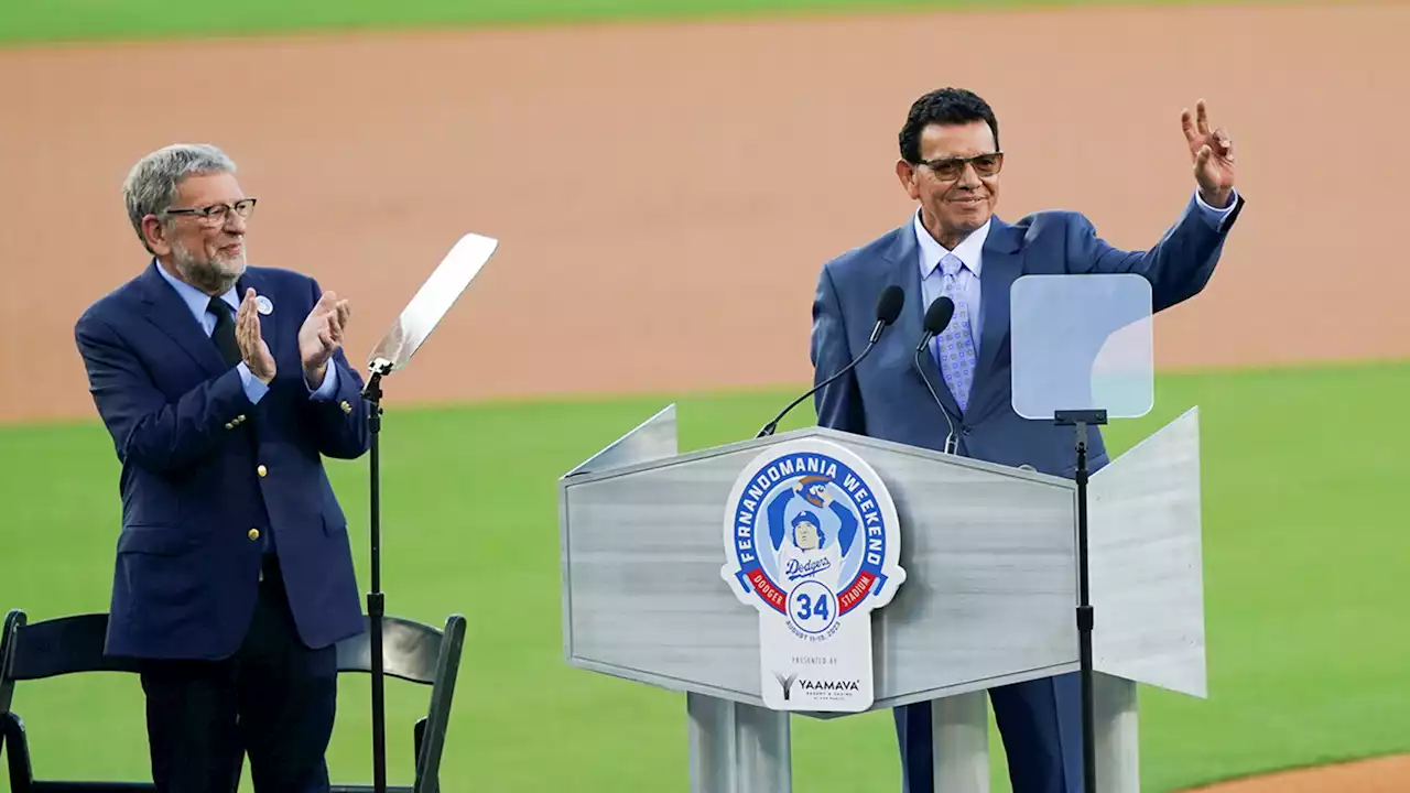 Dodgers kick off celebration of Fernando Valenzuela with jersey retirement