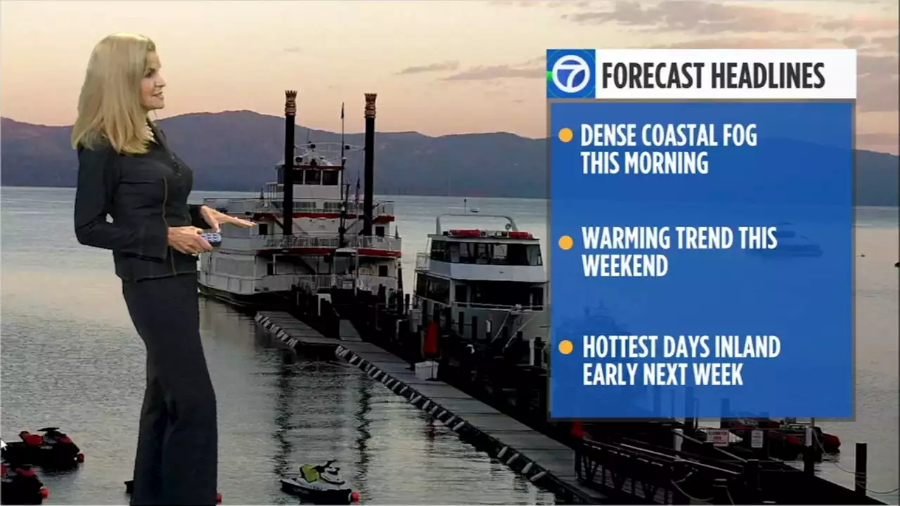 AccuWeather Forecast: Warmer in the inland areas, high clouds along coast