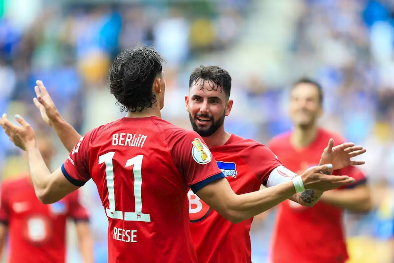 DFB-Pokal: Frühe Tore sichern Hertha BSC den klaren Sieg bei Carl-Zeiss Jena