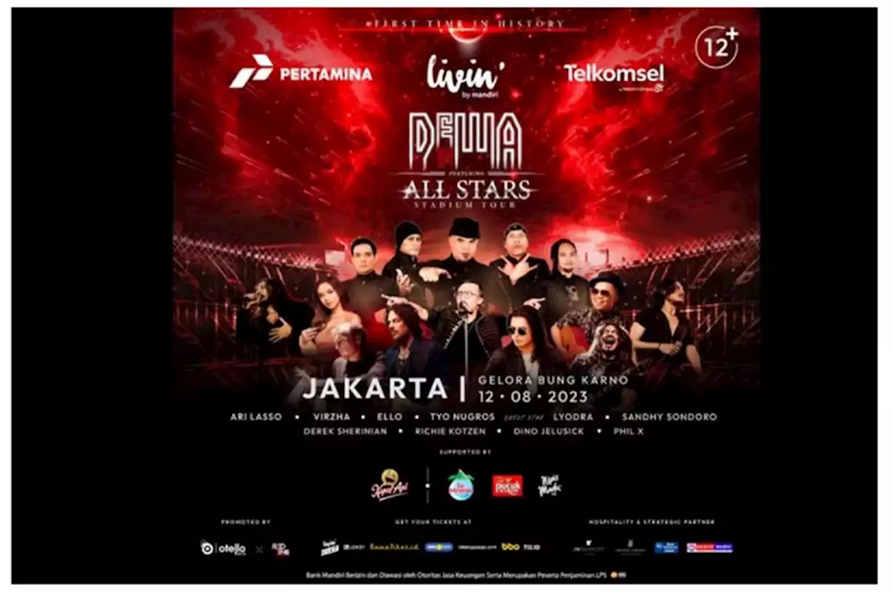 Konser Dewa Featuring ALL STARS STADIUM TOUR 2023, Penonton Mulai Padati GBK