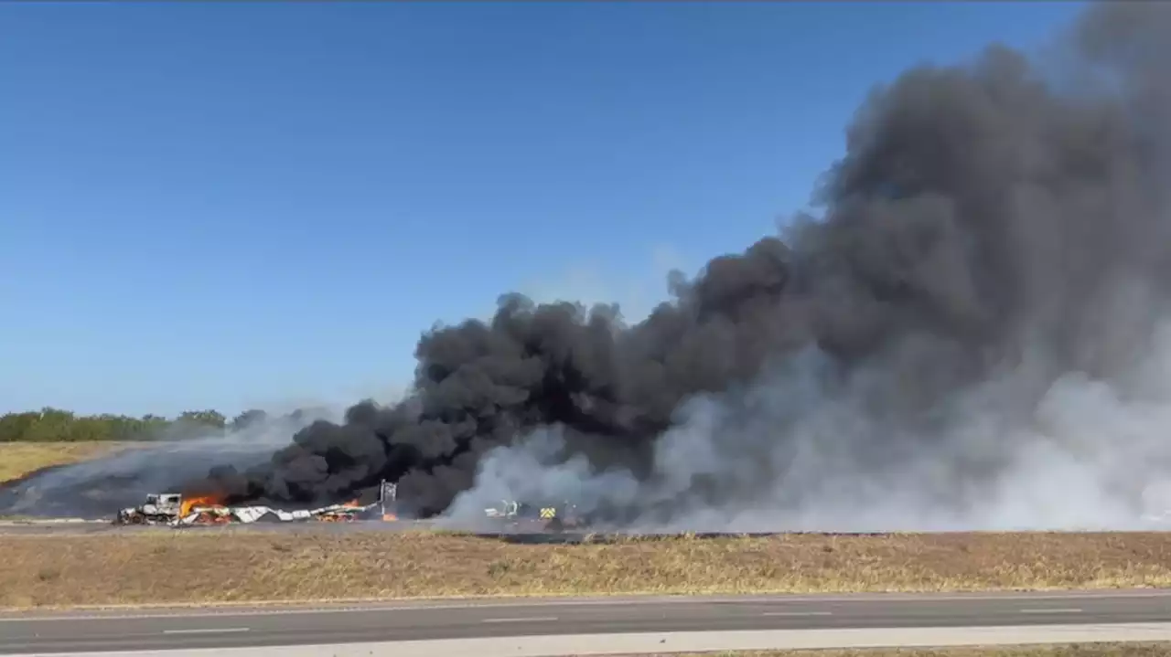 Crews respond to 60-acre grass fire south of Lockhart