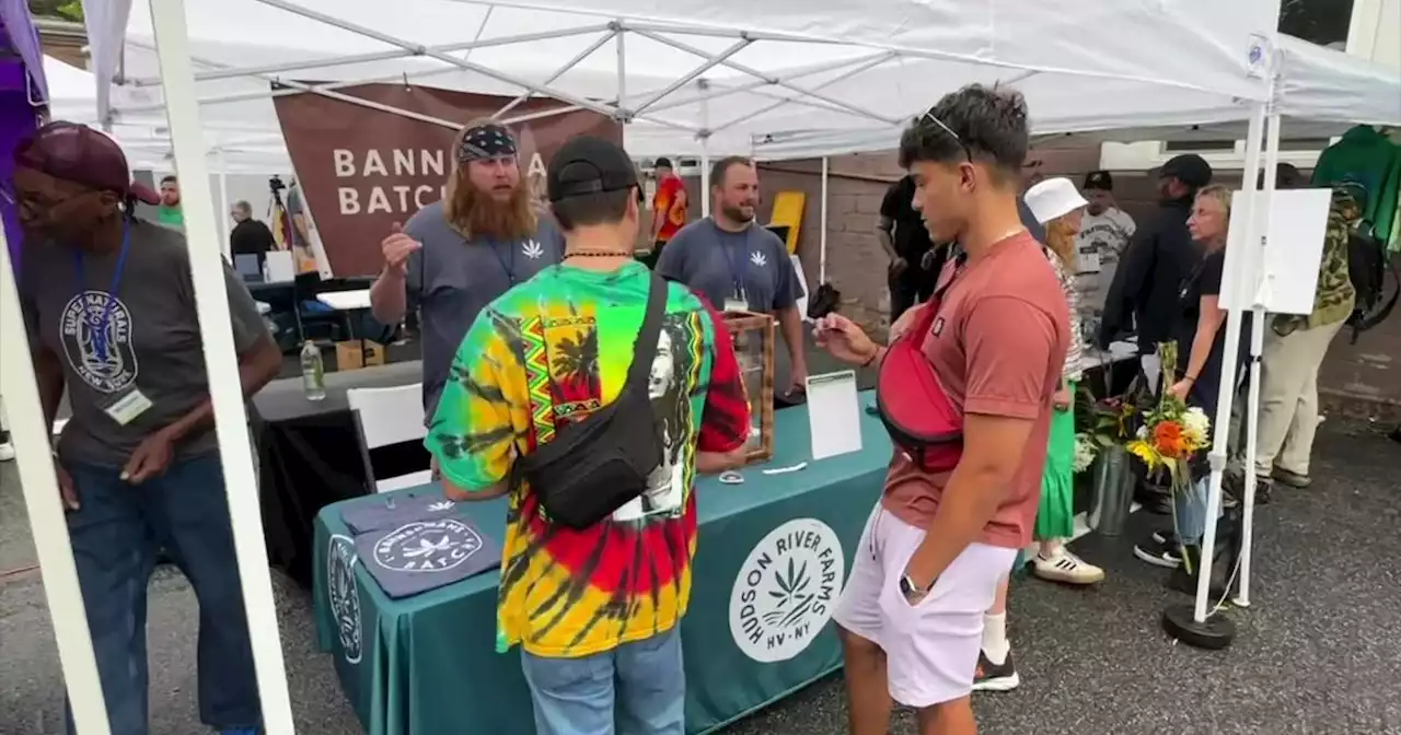 Adults-only farmers market in New Paltz, New York showcases legal marijuana products