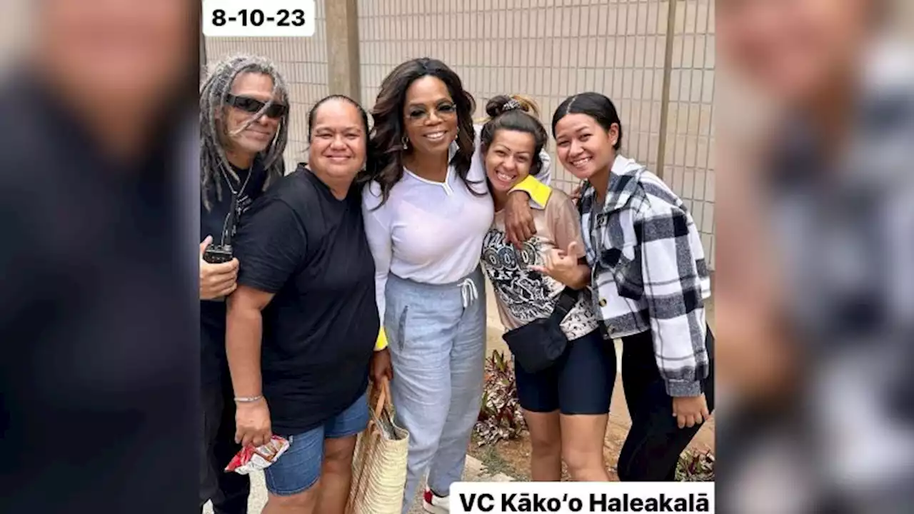 Oprah Winfrey visits Maui shelters and donates time, supplies to fire evacuees | CNN