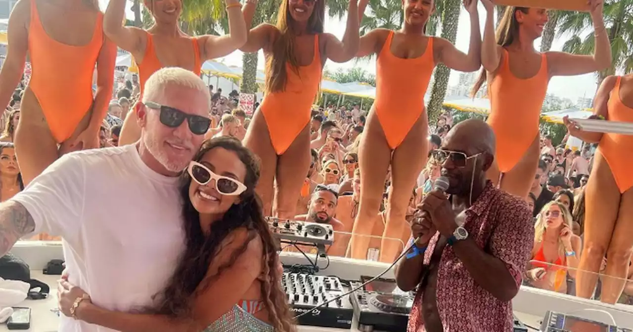 Love Island host Maya Jama's Ibiza bash as she celebrates with Wayne Lineker