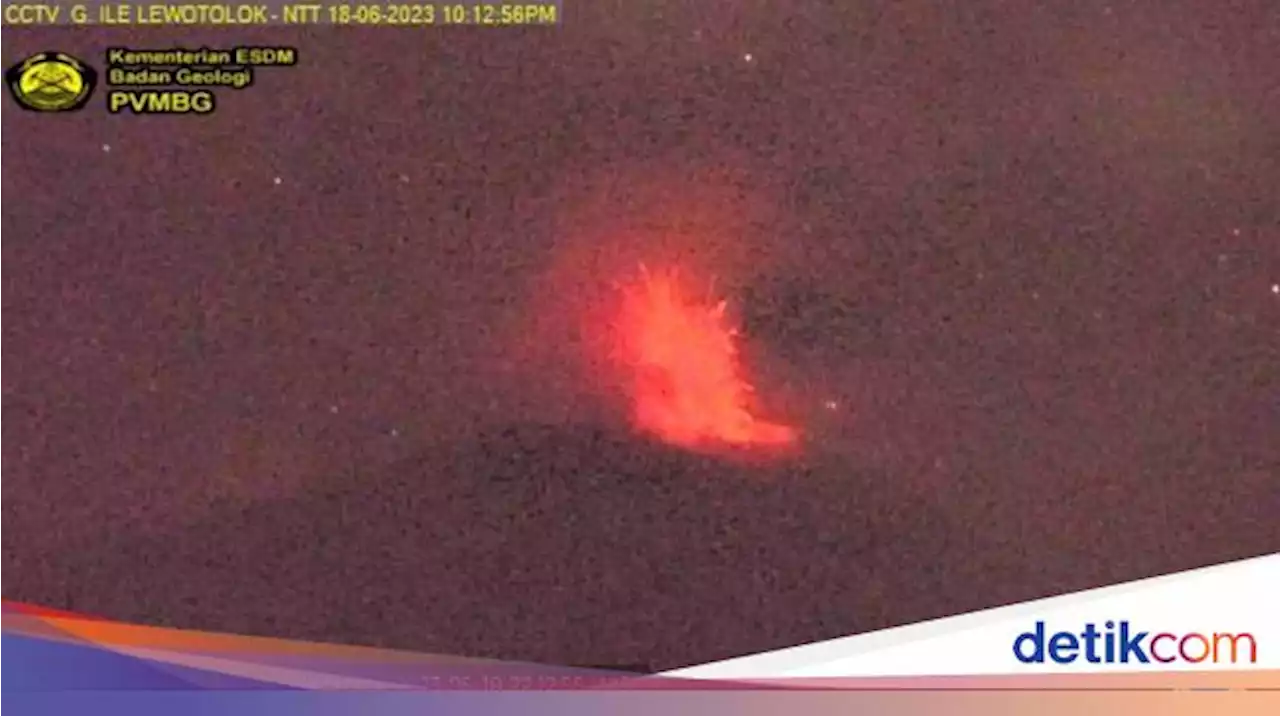 Gunung Ili Lewotolok Erupsi, Tinggi Kolom Abu 800 Meter