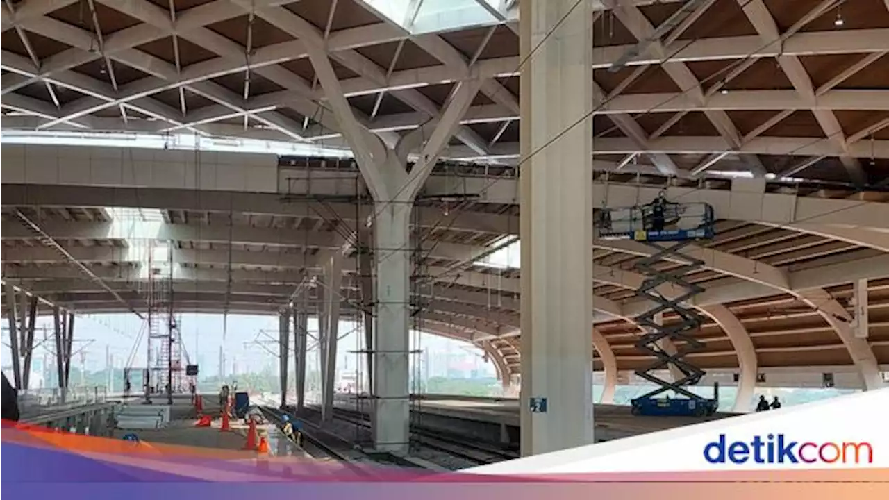 Target Kelar Agustus, Begini Progres Stasiun Kereta Cepat di Halim