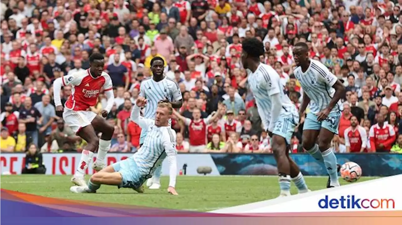 Babak I: Arsenal Unggul 2-0 atas Nottingham Forest