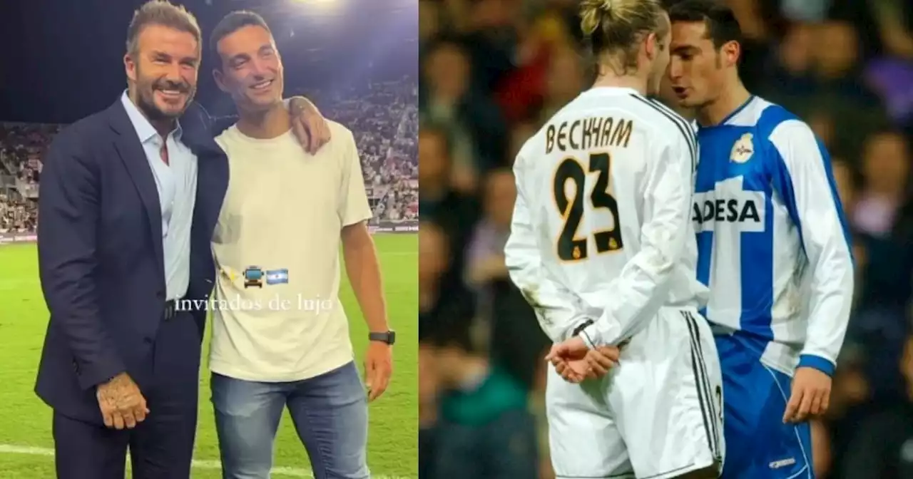 David Beckham y Lionel Scaloni se reencontraron ¡a veinte años de una pelea histórica!