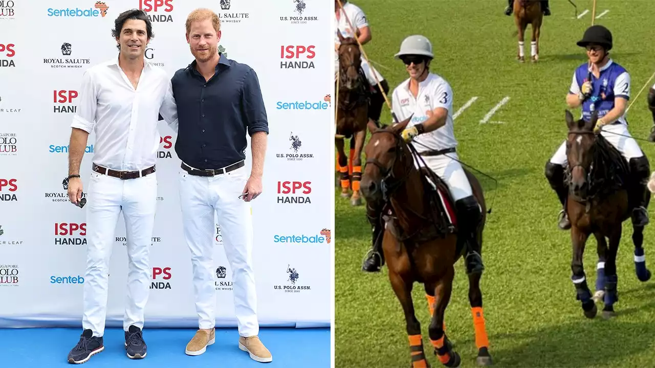 Prince Harry saddles up for Singapore charity game with polo pal Nacho Figueras