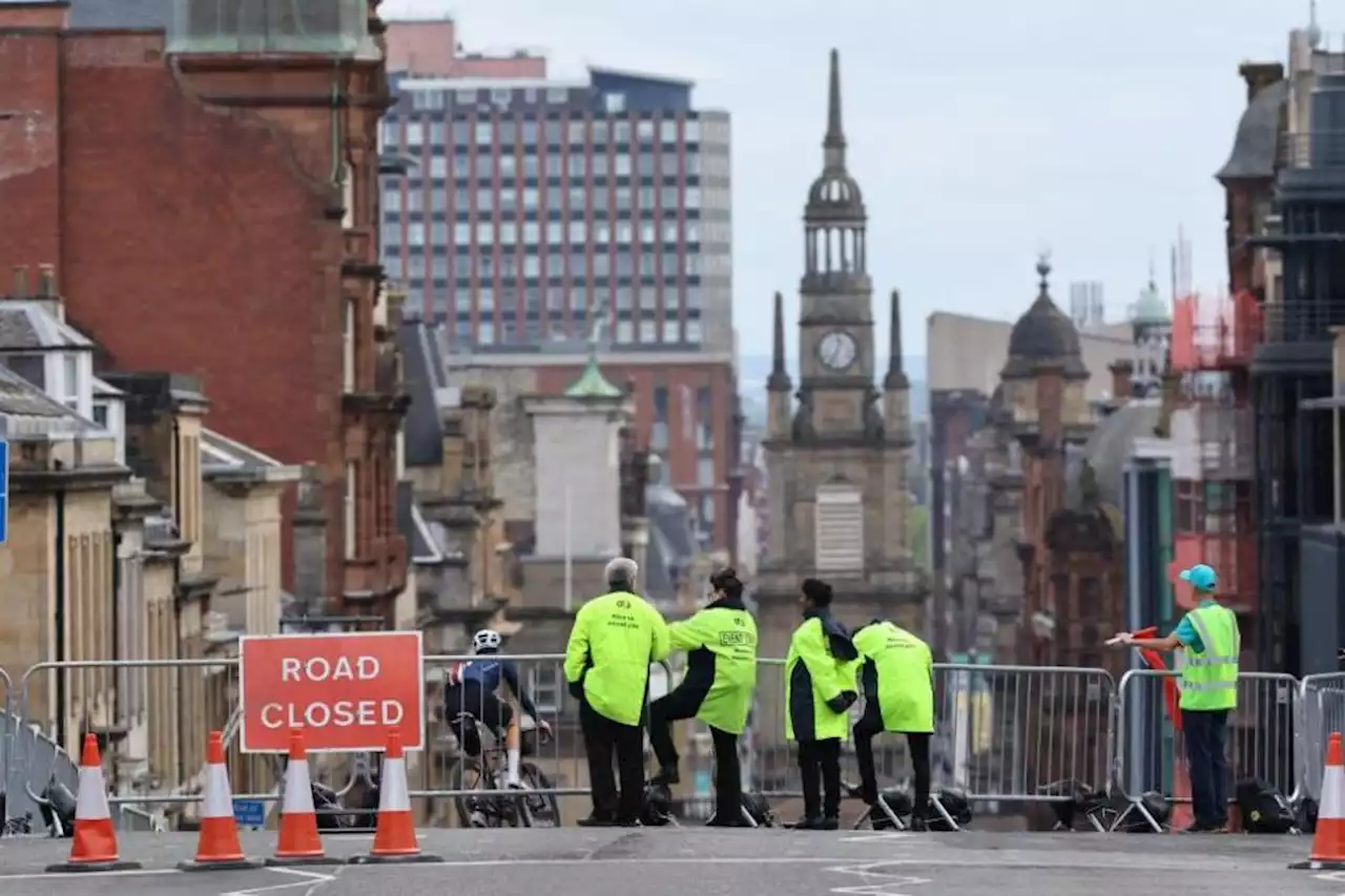 Here are the Glasgow road closures in place this Saturday for the UCI Cycling