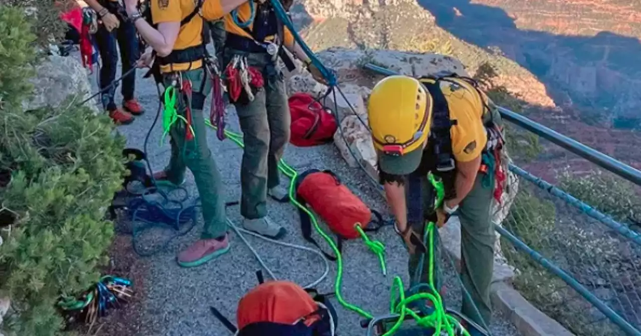 13-year-old boy rescued after falling over edge at Grand Canyon's North Rim