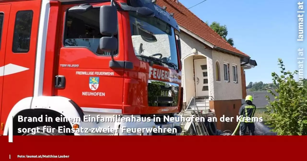 Brand in einem Einfamilienhaus in Neuhofen an der Krems sorgt für Einsatz zweier Feuerwehren | laumat|at