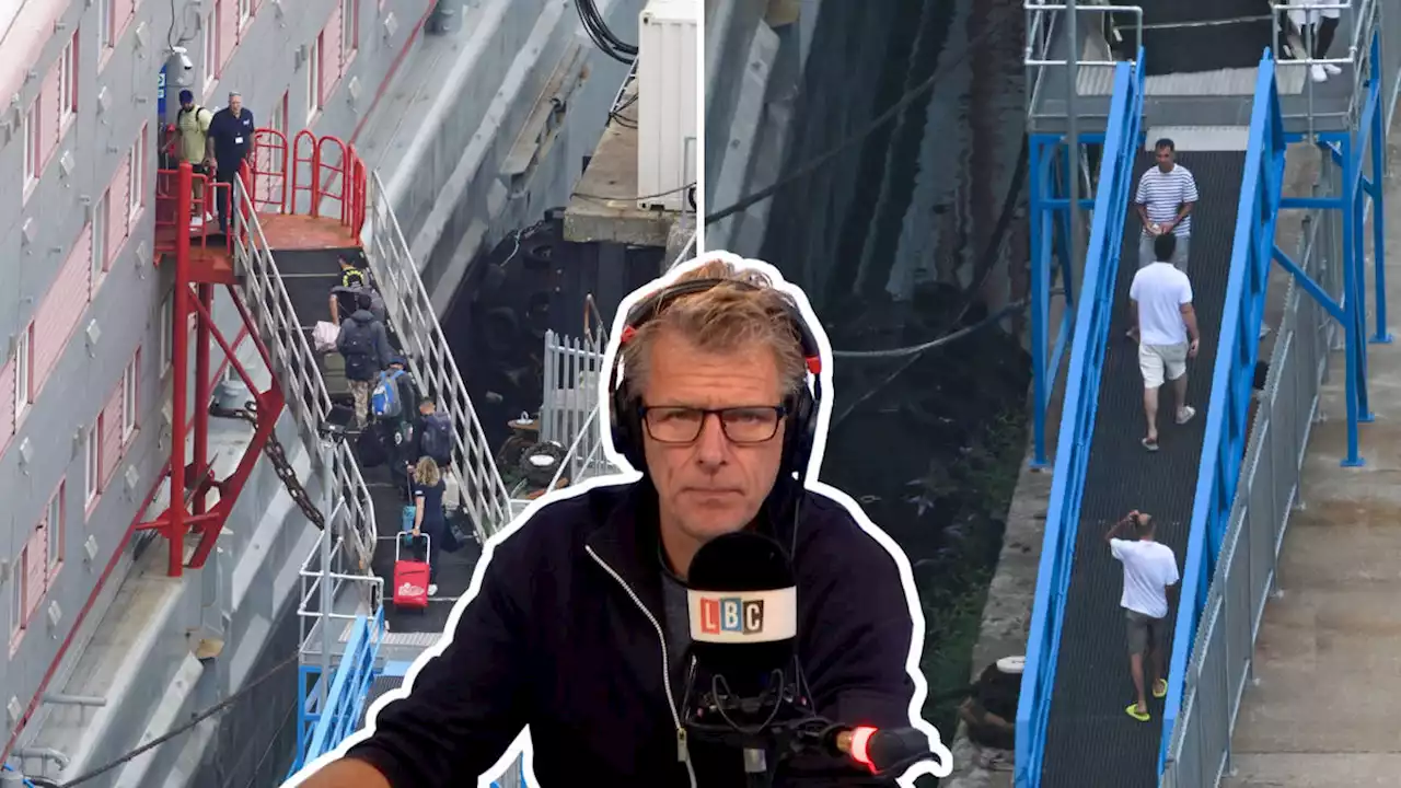 'Well done to the government for fine organisation': Andrew Castle's sarcastic response to Bibby Stockholm evacuation