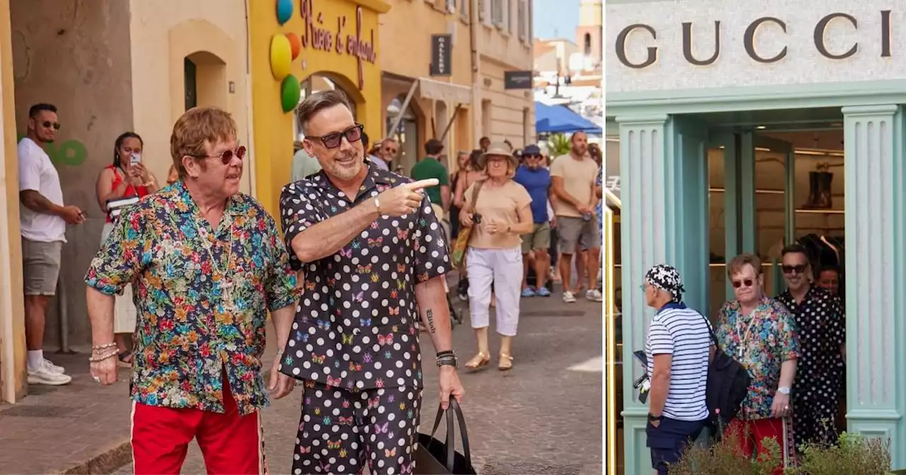 Sir Elton John, 76, winds down in St Tropez after wrapping up farewell tour