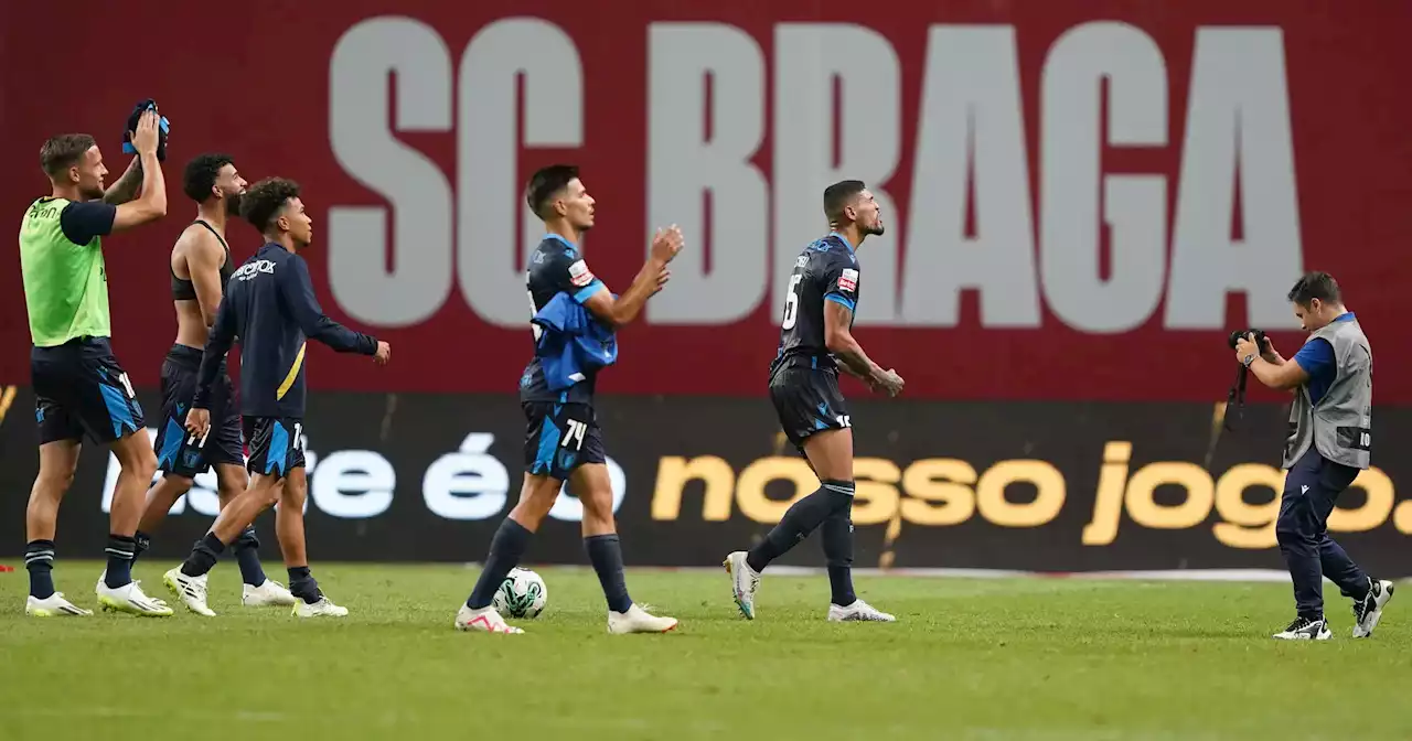 Um detido e um ferido: confrontos nas bancadas no final do SC Braga - Famalicão