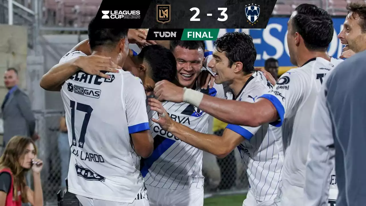 Monterrey tiene una brava reacción para remontar a LAFC e ir a Semifinales de Leagues Cup