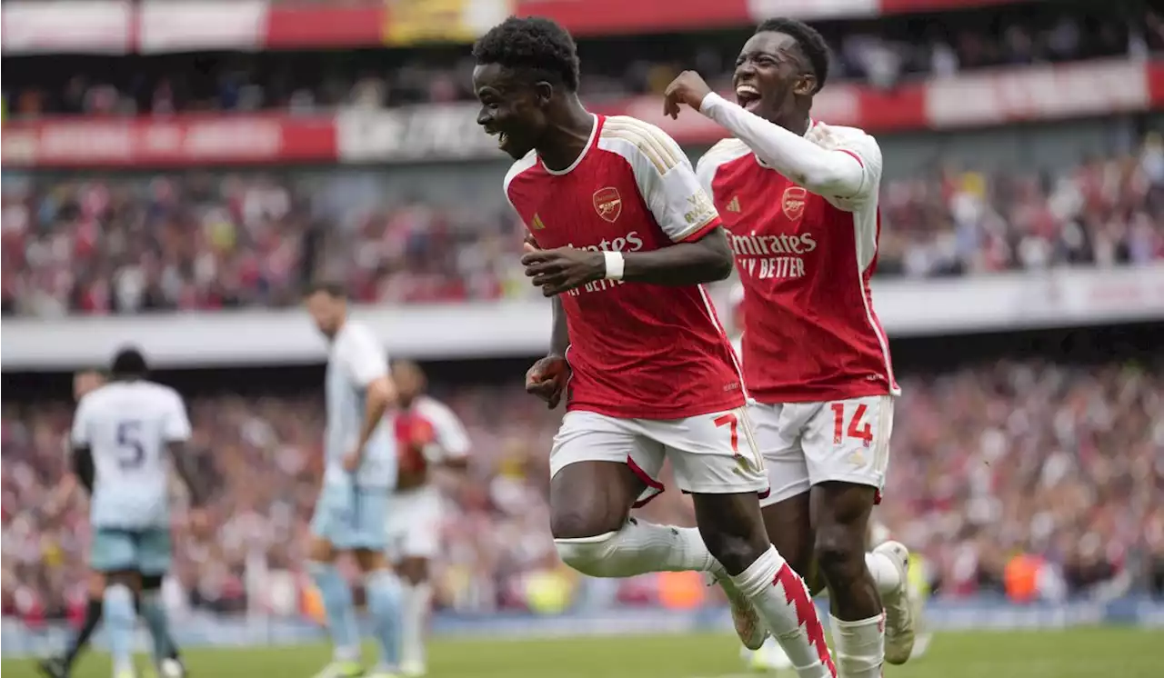 Arsenal beats Forest 2-1 in Premier League opener delayed by ticketing malfunction at stadium