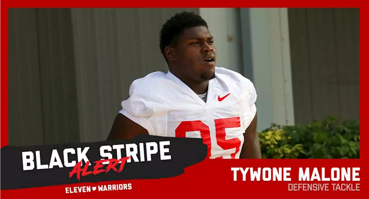 Ohio State Defensive Tackle Tywone Malone Becomes Second Summer Enrollee to Shed Black Stripe