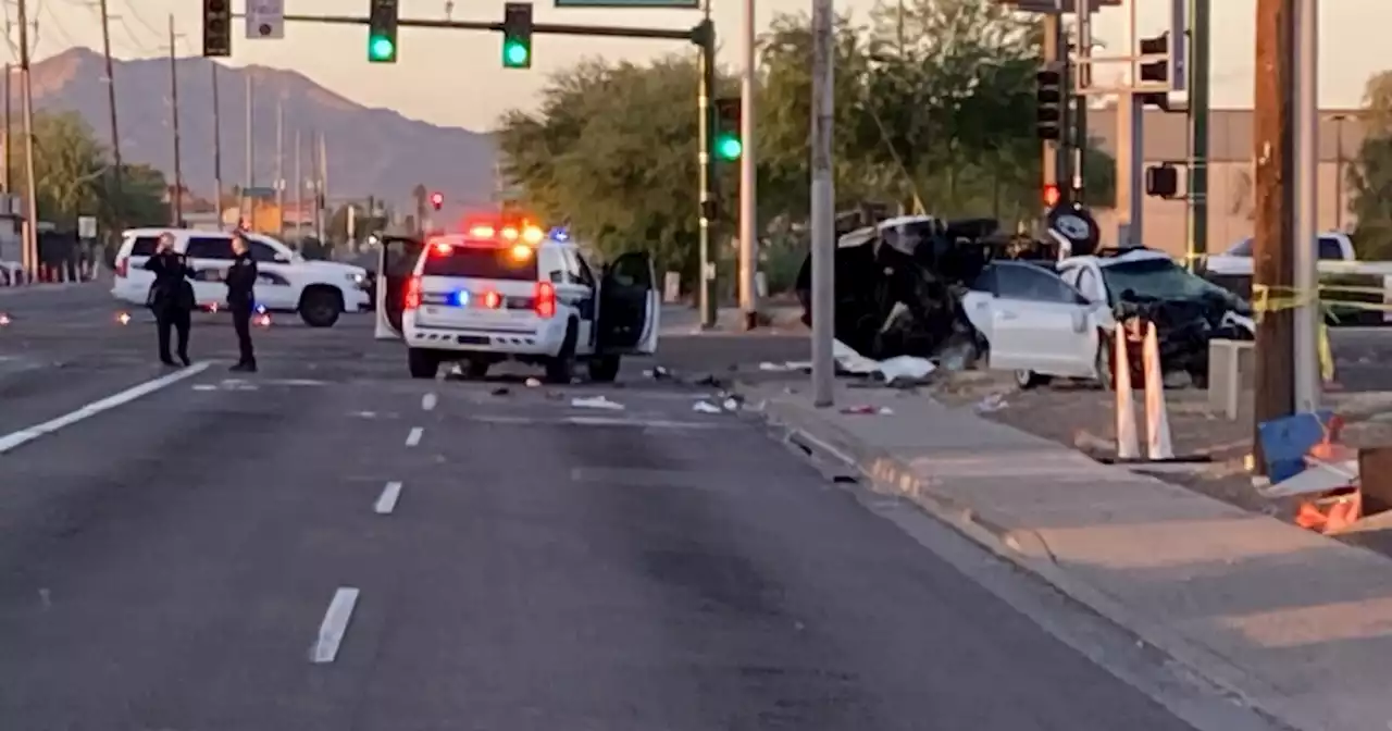 One dead, five others hurt in crash near 35th Avenue and Van Buren Street in west Phoenix