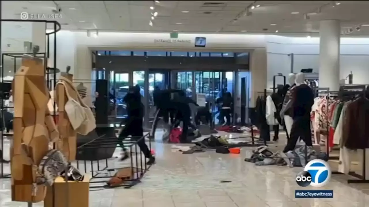 Shocking mob-style smash-and-grab robbery at California Nordstrom store caught on camera