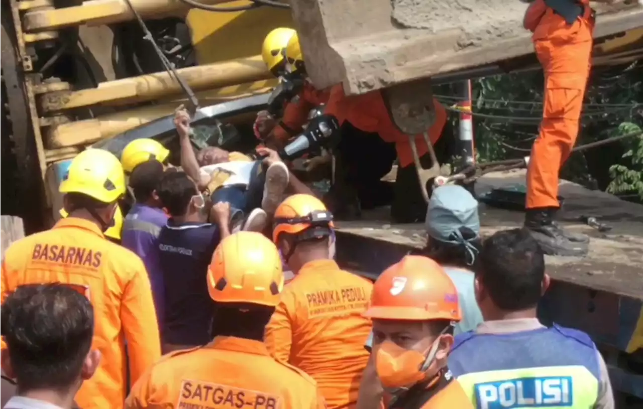 Pekerja Proyek Jembatan di Dermaga Eksekutif Pelabuhan Merak Tewas Tertimpa Crane