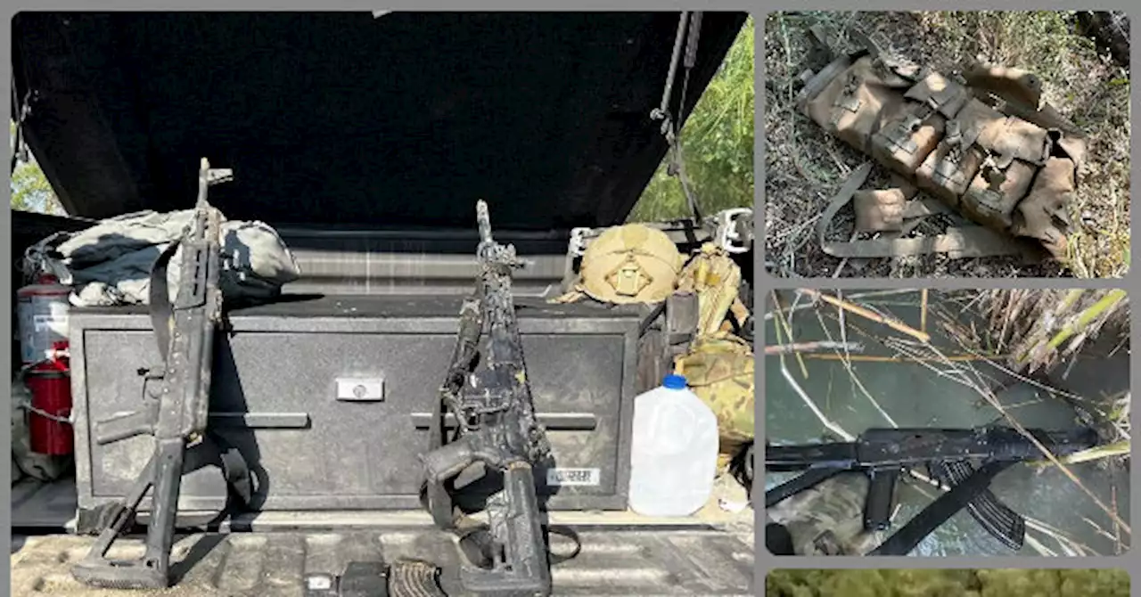 Mexican Cartel Weapons Found on Border Along Texas Bank of Rio Grande