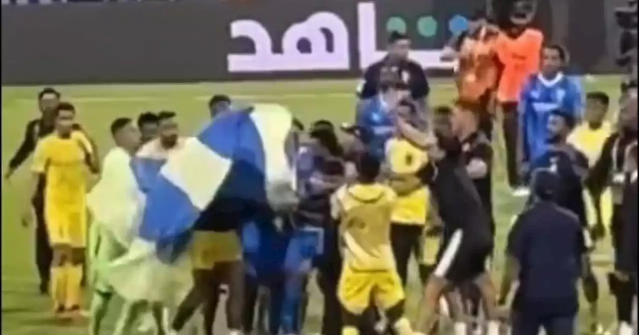 Video: la pelea en la final de Al Nassr vs. Al Hilal en Arabia