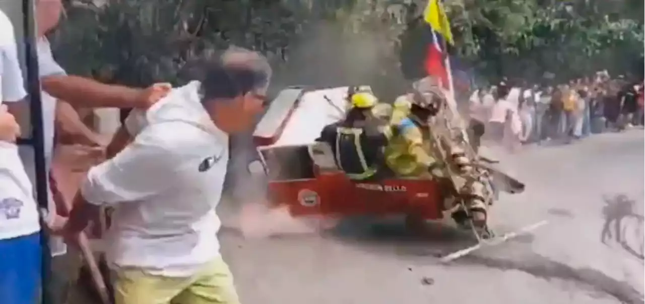 Al menos once heridos dejó accidente de carro de rodillos en las fiestas de Bello