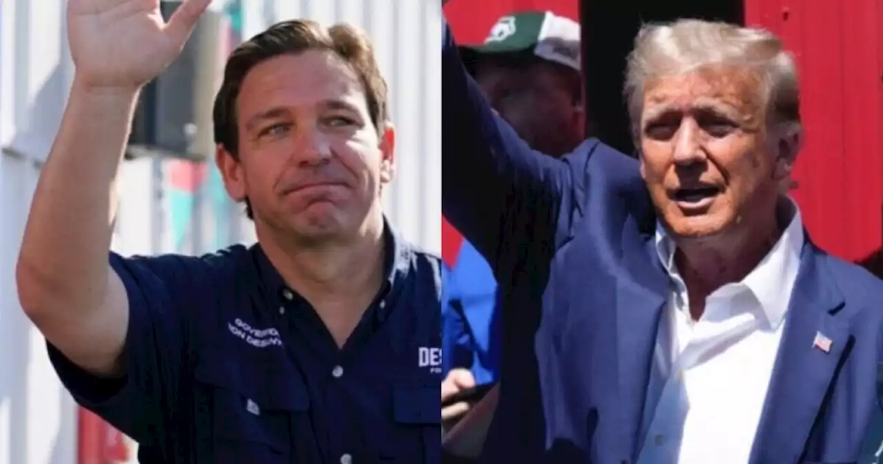 Trump and DeSantis court GOP voters in Iowa State Fair