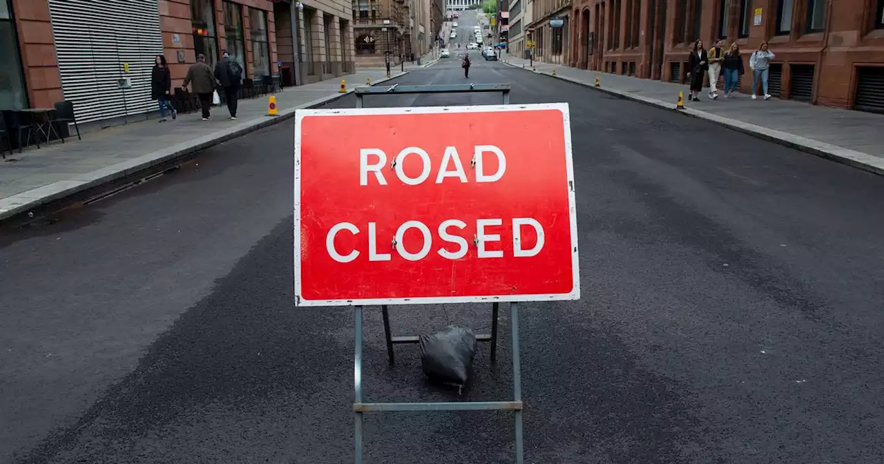 140 Glasgow road restrictions today and map as Women Elite Road Race takes place