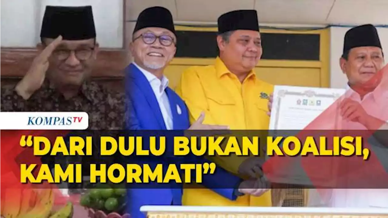 Anies Hormati Golkar-PAN Dukung Prabowo: Kan dari Dulu Bukan Koalisi Kami