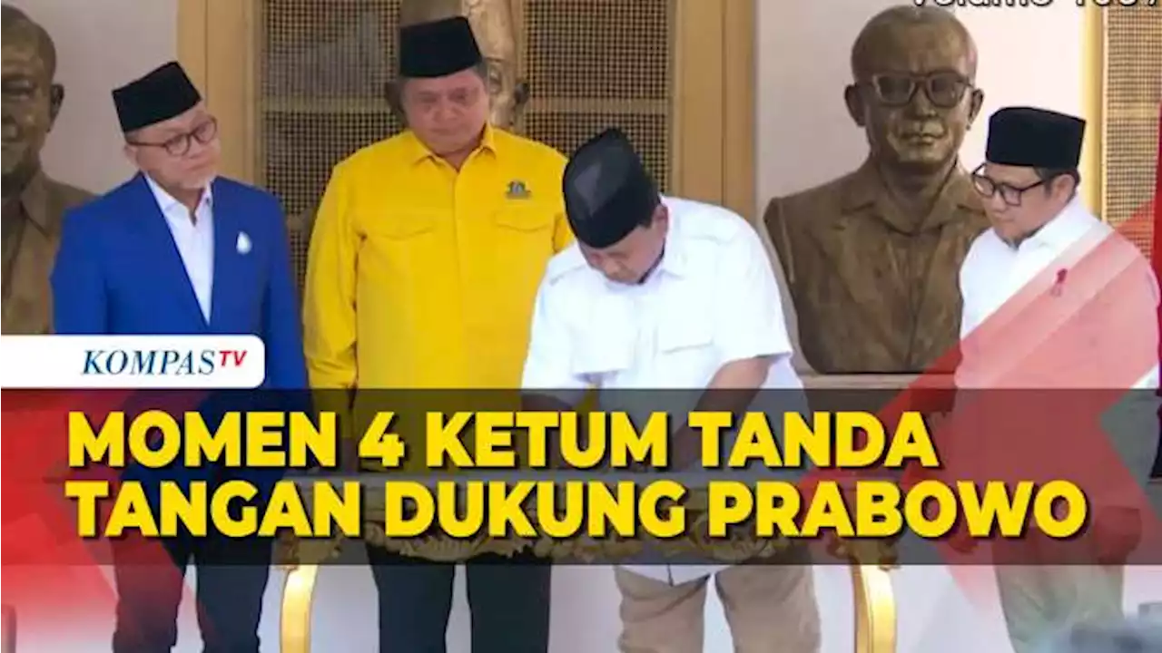 Deklarasi Dukung Prabowo Capres di 2024, Inilah Momen Para Parpol Tanda Tangan Kerja Sama Politik