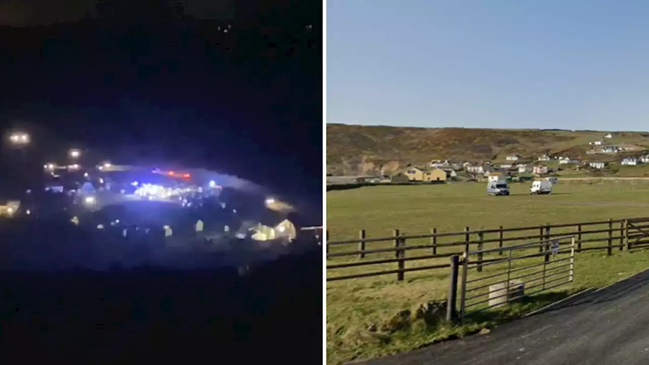 Miracle escape for baby after car flips off road into campsite in Wales tourist hotspot, with nine hurt