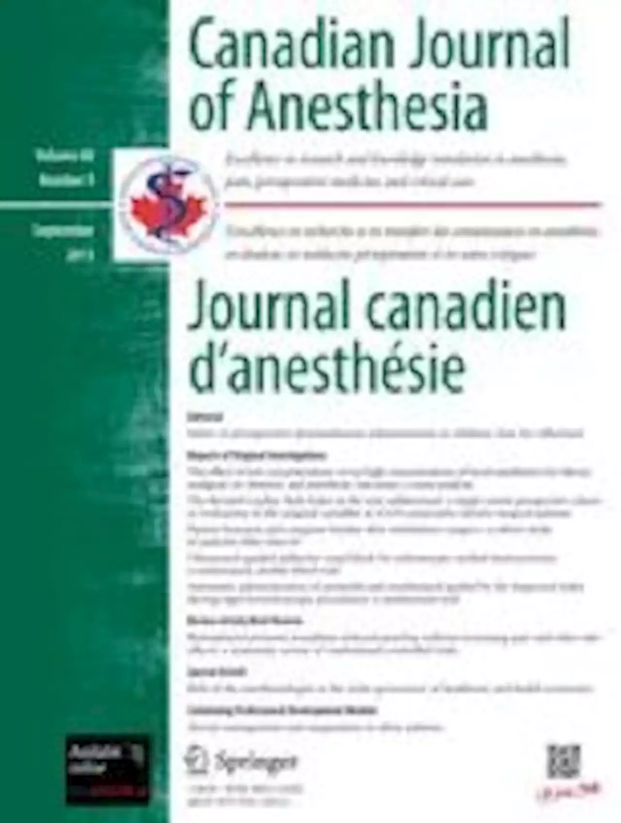 Anesthesia and glucagon-like peptide-1 receptor agonists: proceed with caution! - Canadian Journal of Anesthesia/Journal canadien d'anesthésie