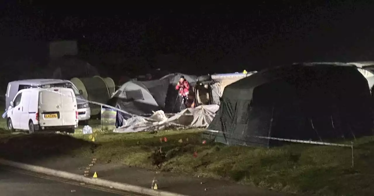 Nine people injured after car ploughed into tent at Welsh campsite