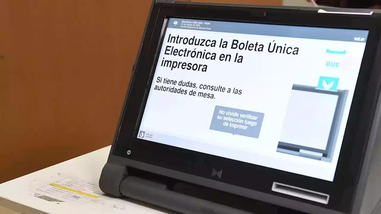 Elecciones 2023: se vota este domingo en las PASO para jefe de Gobierno de la Ciudad